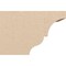 Ekena Millwork 6in. W x 8in. H x 12in. L Asheboro Woodgrain TimberThane Rafter Tail, Primed Tan RFTUR06X08X12ASHRCPR - alternate 3